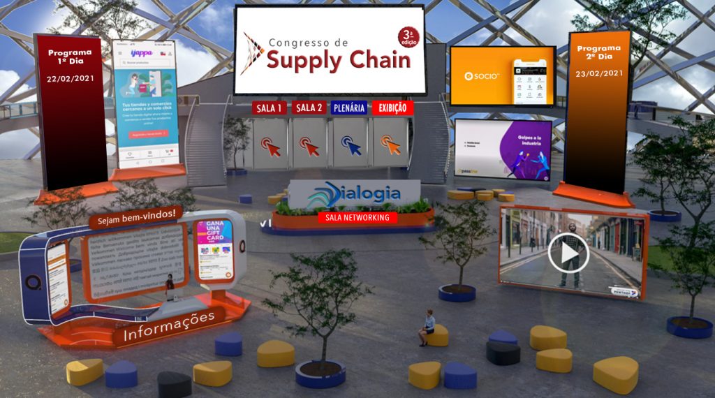 Hall recepção do evento